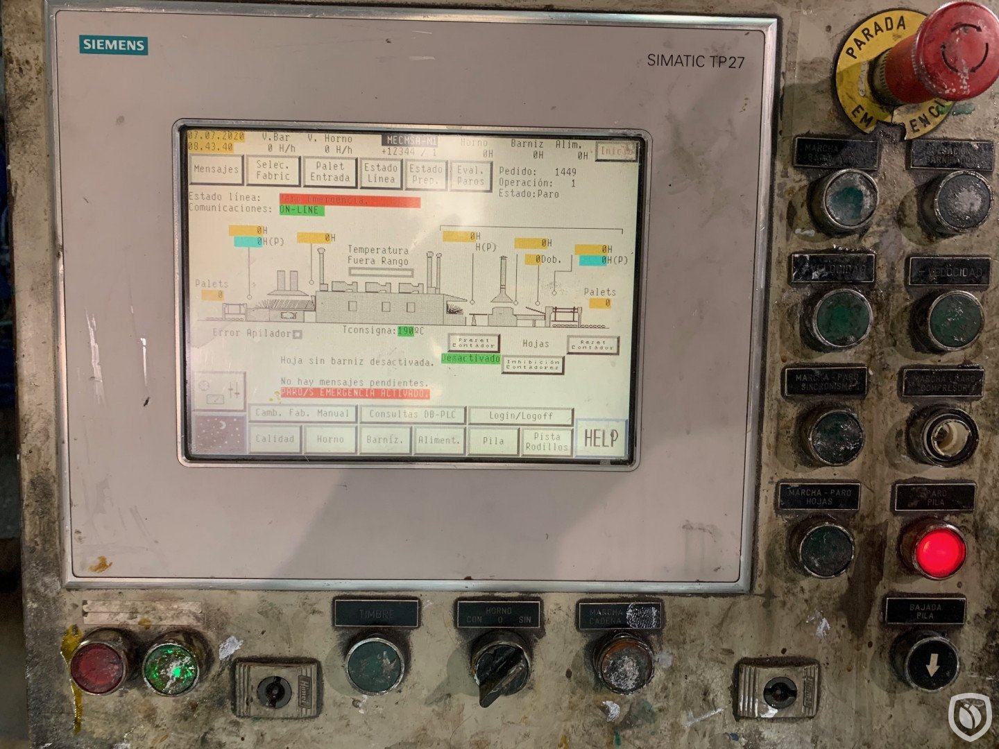 Mailander 460 línea de barnizado con LTG horno túnel de 36 metros