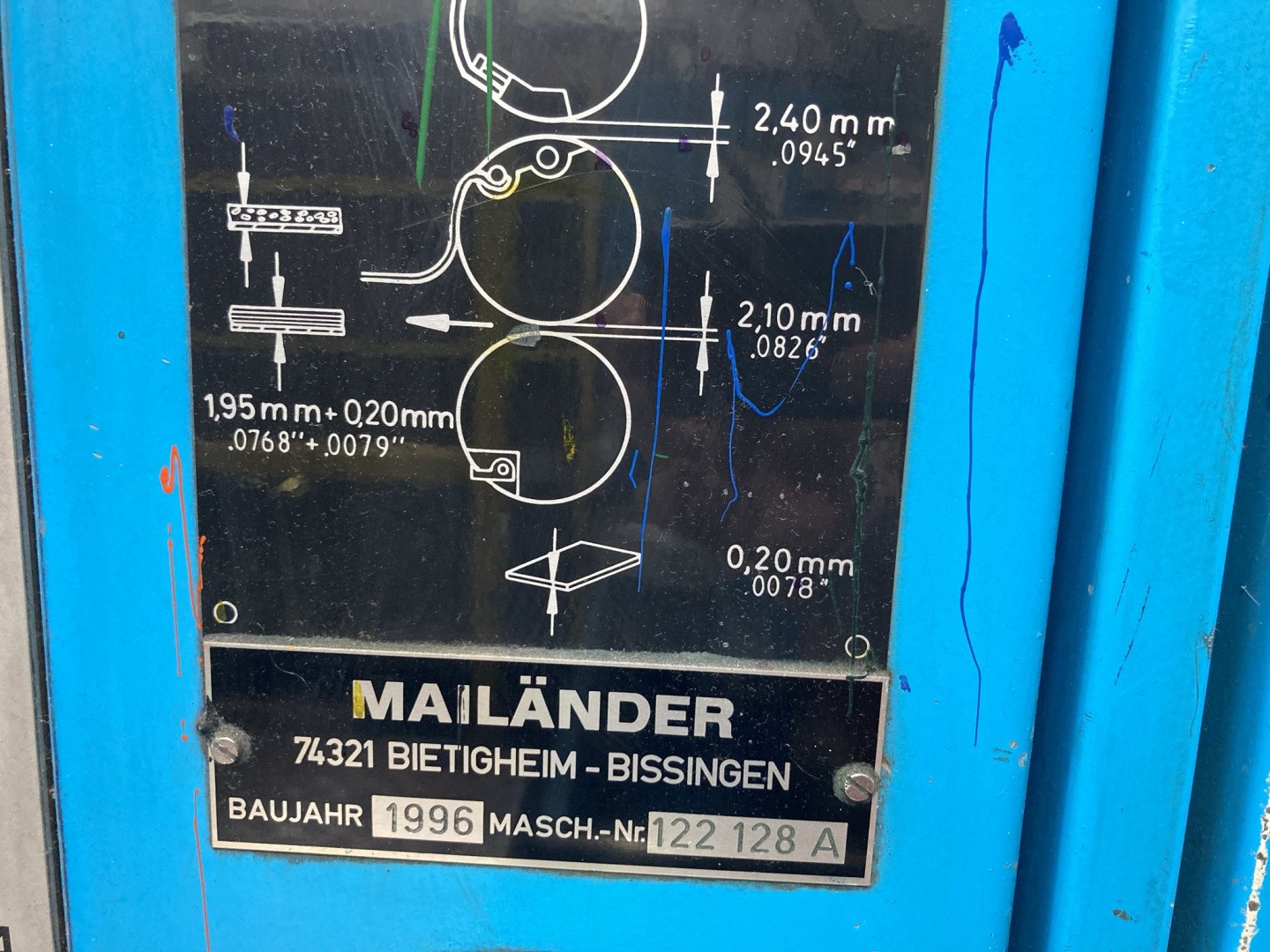 Mailander 122A tandem printing presses