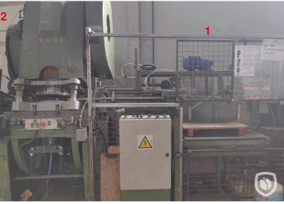 Línea de producción de cubiertas cónicas de diámetro Ø 292 mm
