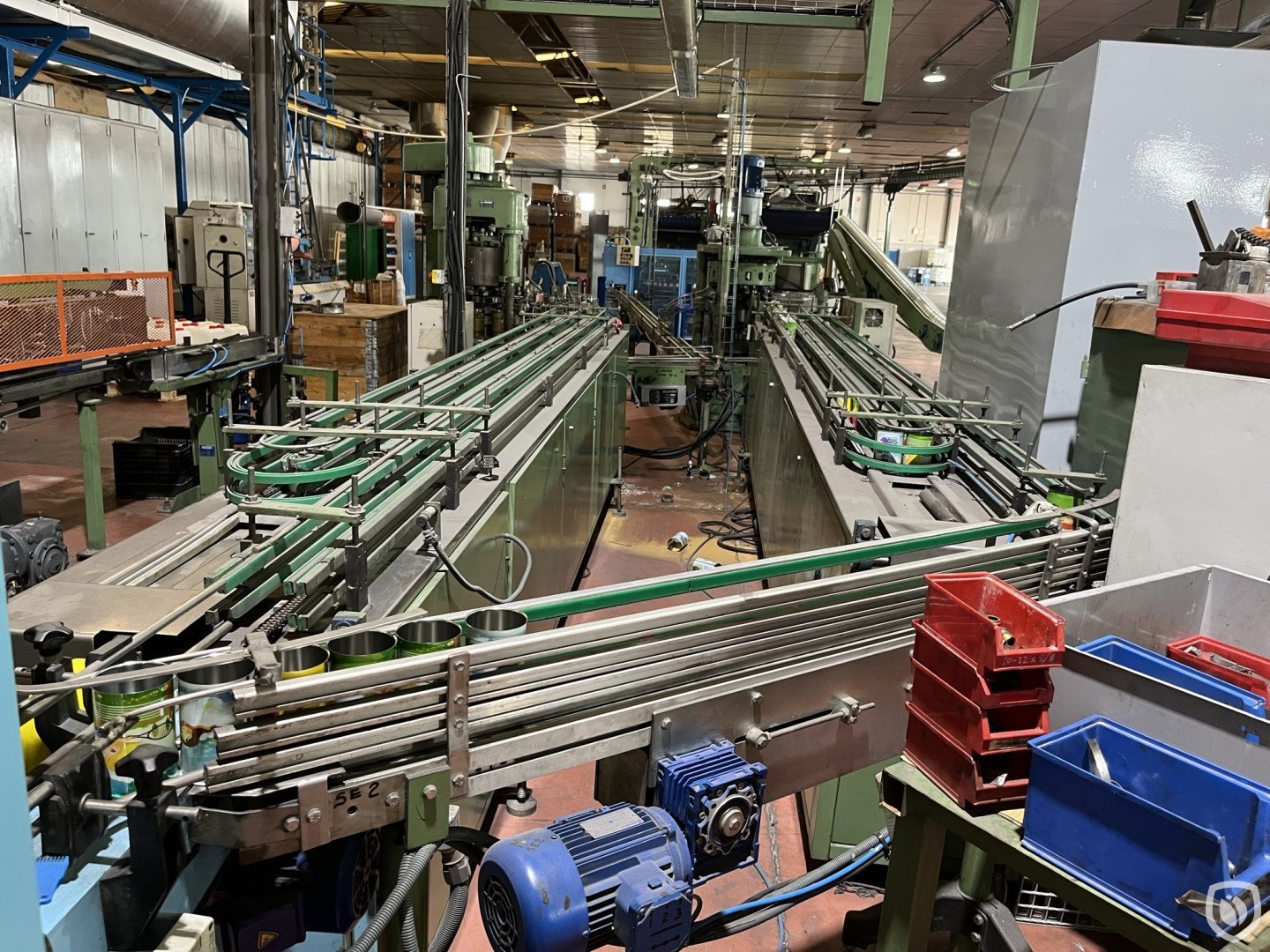 Food can manufacturing line Ø 73 mm (necked-in 70 mm)