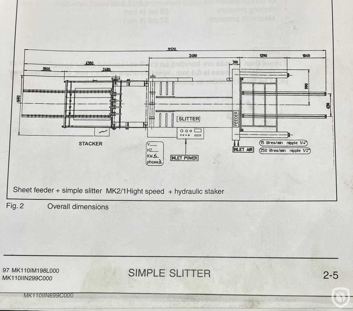 drawing with dimensions