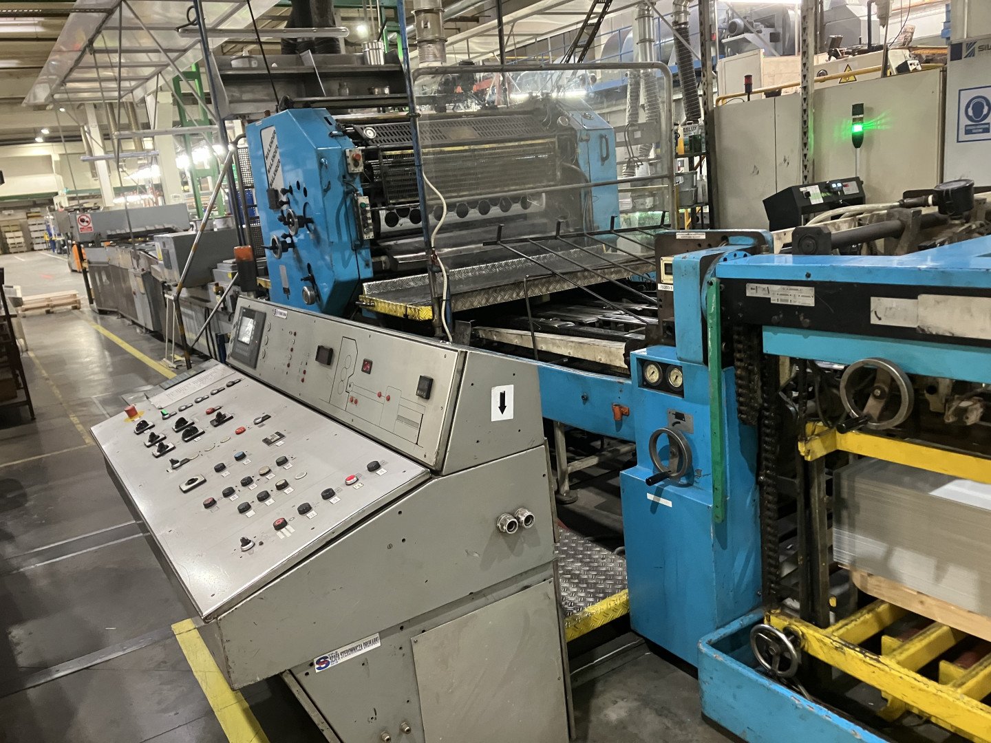 Mailander 121 single colour printing line with UV-oven