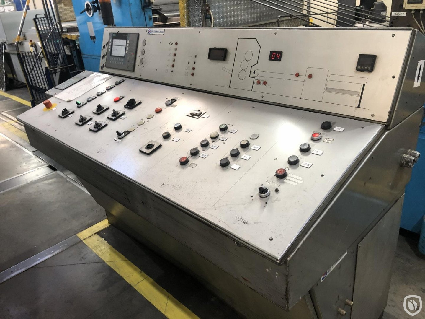 Mailander 121 single colour printing line with UV-oven