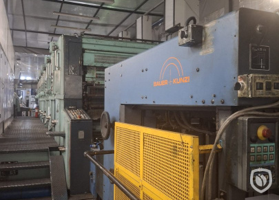 Bauer+Kunzi 6-colour printing line with 27 meter tunnel-oven